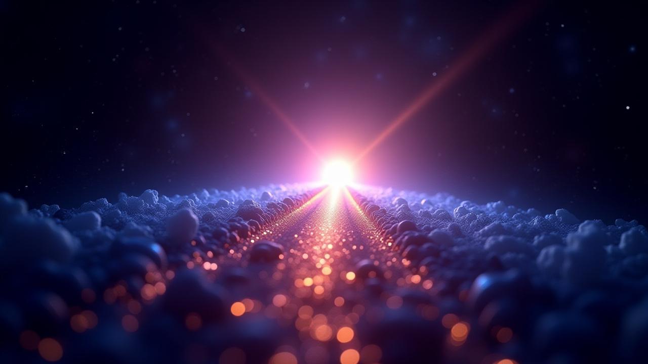 Hintergrundbild eines leuchtenden Sternenpfades durch den Kosmos, symbolisierend für Lebensweg